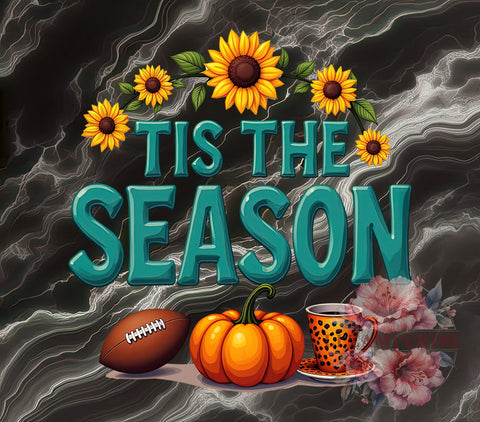 Tis The Season, Fall Football, Fall Vibes, Digital Download, Sublimation Design, Autumn Decor, Football Season, Thanksgiving Vibes Sublimation Li Zamperini 