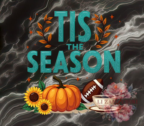Tis The Season, Fall Football, Fall Vibes, Digital Download, Sublimation Design, Autumn Decor, Football Season, Thanksgiving Vibes Sublimation Li Zamperini 