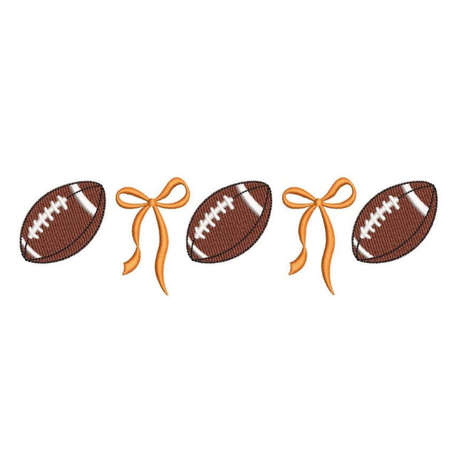 Tis The Season Football Coquette Bow Embroidery Design, 4 sizes, Instant Download Embroidery/Applique DESIGNS Nino Nadaraia 