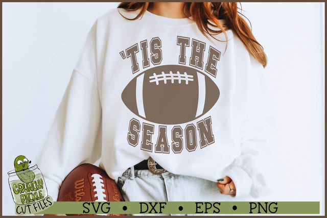 Tis The Season Football SVG File SVG Crunchy Pickle 