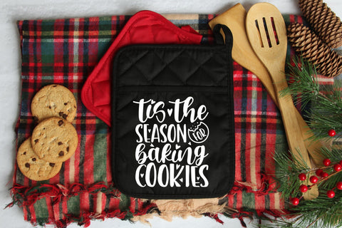 Tis the Season for Baking Cookies, Christmas Potholders SVG CraftLabSVG 
