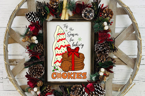Tis the Season for Baking Cookies, Christmas Sublimation Sublimation CraftLabSVG 