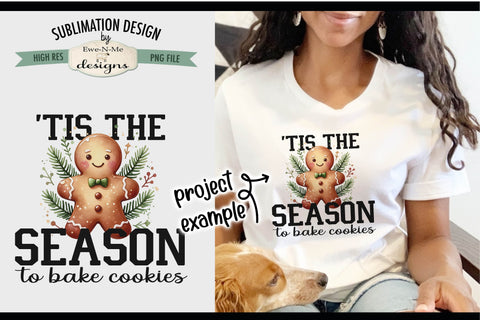 Tis The Season Ginger | PNG Design for Sublimation or DTF Sublimation Ewe-N-Me Designs 
