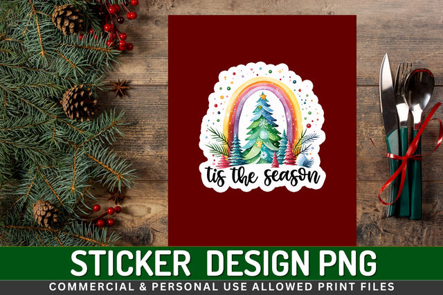 Tis the season Sticker Design Sublimation Regulrcrative 