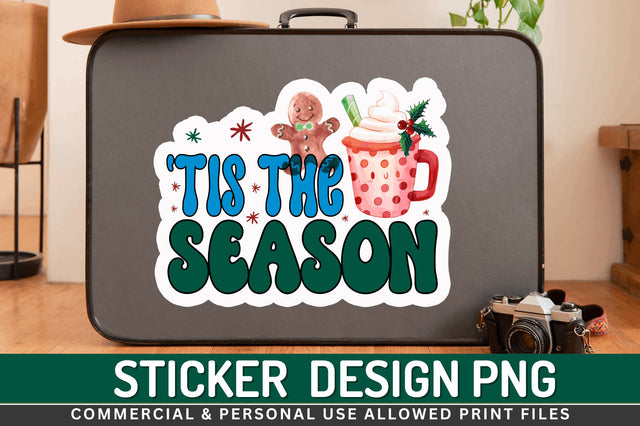 Tis the season Stickers Design Sublimation Regulrcrative 