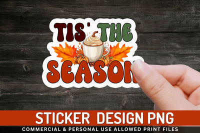 Tis the season Stickers Design Sublimation Regulrcrative 