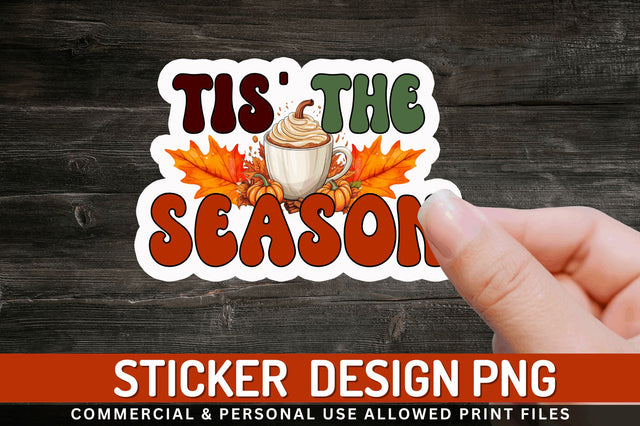 Tis the season Stickers Design Sublimation Regulrcrative 
