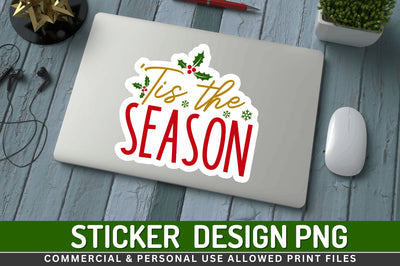 Tis the season Stickers Design Sublimation Regulrcrative 