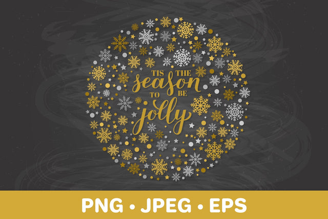 Tis the season to be jolly. Christmas round sign sublimation Sublimation LaBelezoka 