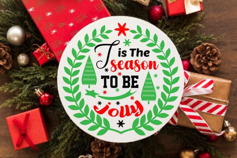 Tis The season to be jolly SVG Angelina750 