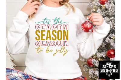 Tis The Season To Be Jolly Svg Cut Files Creative Art SVG CraftlabSvg55 