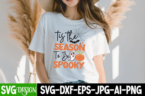 Tis the Season to be Spooky SVG Design, Tis the Season to be Spooky Sublimation PNG, Halloween Sublimation PNG, Halloween SVG Bundle,Halloween SVG Quotes,Halloween PNG, Halloween SVG SVG BlackCatsMedia 
