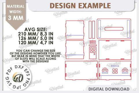 Tissue Box Laser Cut. 3D House Tissue Holder SVG SVG Evgenyia Guschina 