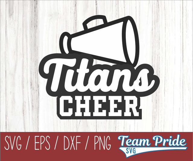 Titans Cheer SVG Printable Digital Download SVG, EPS, DXF, PNG 3 SVG Team Pride SVG 