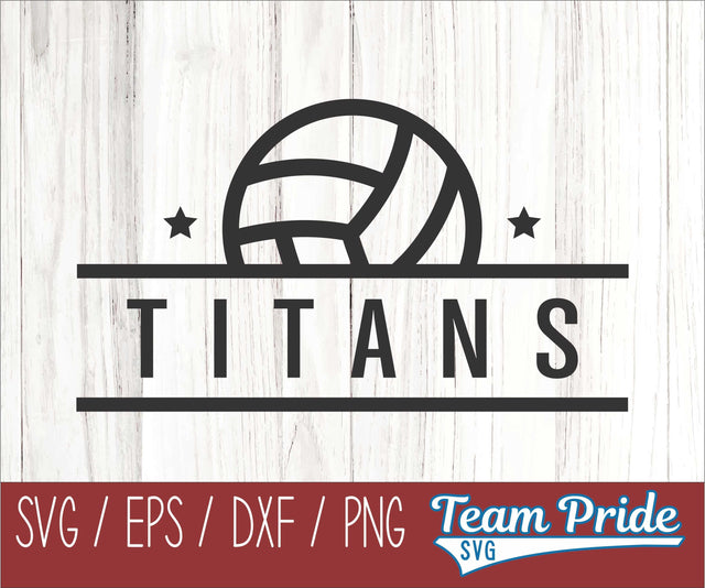 Titans Volleyball SVG Digital Download Printable - SVG, EPS, DXF, PNG 2 SVG Team Pride SVG 