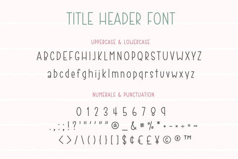 Title Header - Handwritten Font Font AnningArts Design 