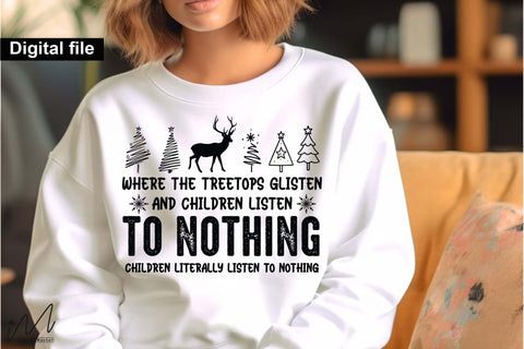 To Nothing Christmas SVG, Funny Holiday Quote Cut File for Cricut and Silhouette SVG Isabella Machell 