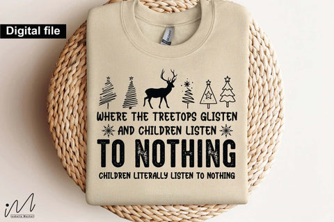 To Nothing Christmas SVG, Funny Holiday Quote Cut File for Cricut and Silhouette SVG Isabella Machell 