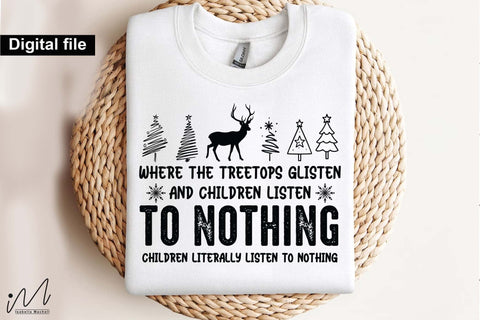 To Nothing Christmas SVG, Funny Holiday Quote Cut File for Cricut and Silhouette SVG Isabella Machell 