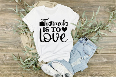 to teach is to love SVG Angelina750 
