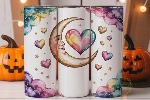 To the Moon and Back 20oz Tumbler Wrap Sublimation PixelChick 