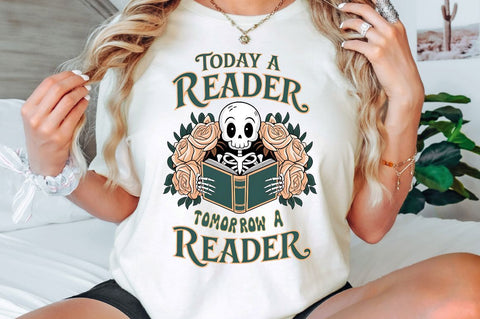 Today a Reader Tomorrow a Leader PNG Sublimation Design Sublimation Regulrcrative 