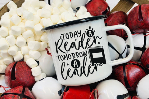 Today a Reader Tomorrow a Leader - Reading Book Lover SVG SVG CraftLabSVG 