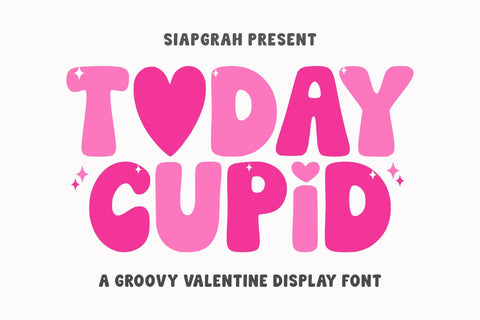 Today Cupid - Groovy Valentine Font Font Masyafi Studio 