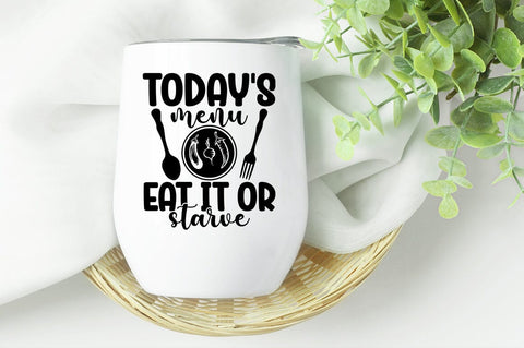 Todays menu eat it or starve SVG Design SVG Designangry 
