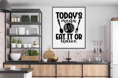 Todays menu eat it or starve SVG Design SVG Designangry 