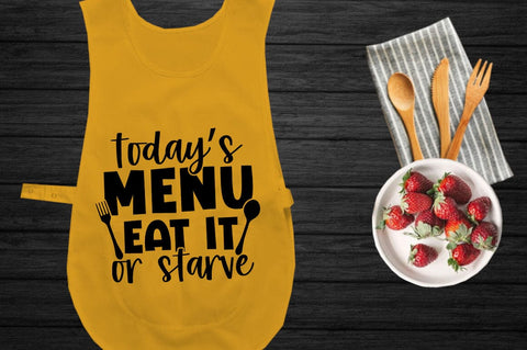 Todays menu eat it or starve SVG Design SVG Designangry 