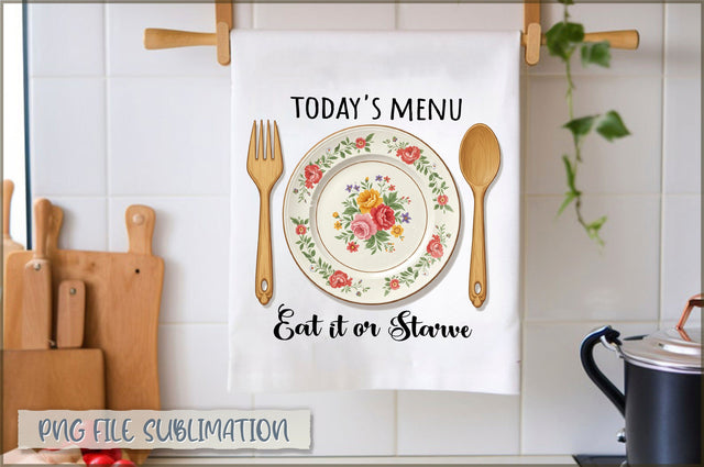 Today's menu eat it or starve Towel Sublimation Shetara Begum 