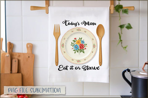 Today's menu eat it or starve Towel Sublimation Shetara Begum 