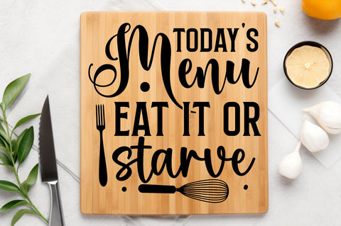Todays menu eat it or Svg Design SVG Regulrcrative 