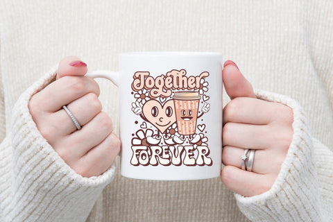 Together Forever | Groovy Valentines Sublimation Sublimation CraftLabSVG 