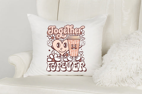 Together Forever | Groovy Valentines Sublimation Sublimation CraftLabSVG 