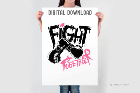 Together We Fight | Breast Cancer Svg SVG TonisArtStudio 