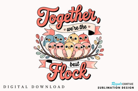 Together we’re the best flock Sublimation Design Sublimation Regulrcrative 