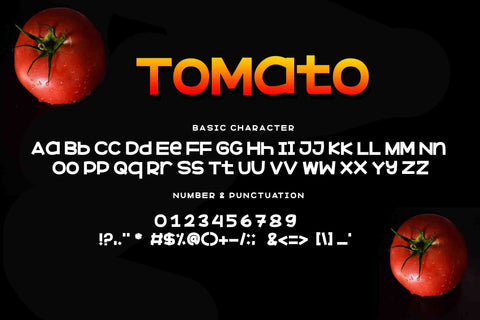 Tomato Font LetterdayStudio 