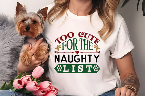 Too cute for the naughty list SVG Angelina750 
