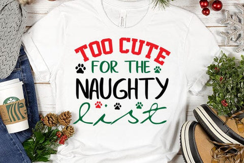 Too cute for the naughty list SVG Angelina750 