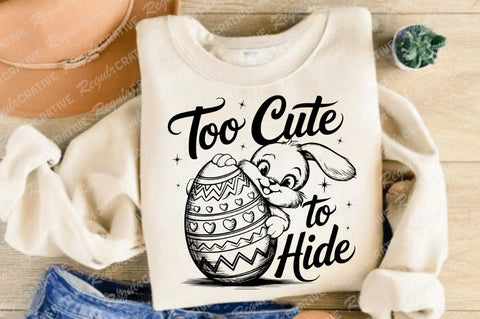 Too Cute To Hide SVG Design SVG Regulrcrative 