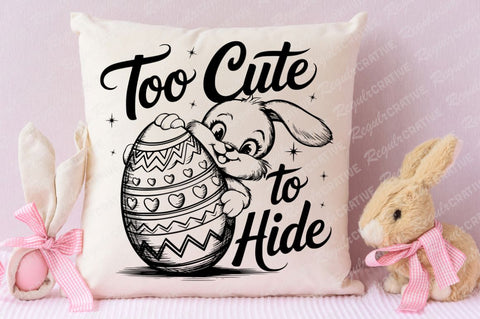 Too Cute To Hide SVG Design SVG Regulrcrative 
