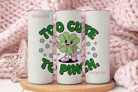 Too Cute To Pinch 20oz Tumbler Design Sublimation DesignSVG 