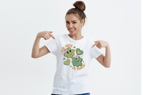 Too Cute to Pinch PNG Retro Sublimation Sublimation CraftLabSVG 
