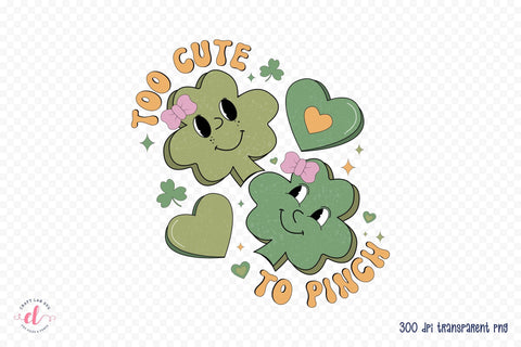 Too Cute to Pinch PNG Retro Sublimation Sublimation CraftLabSVG 
