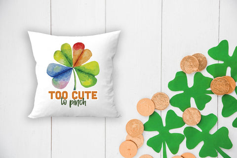 Too Cute to Pinch, St. Patrick's Day Sublimation Sublimation CraftLabSVG 