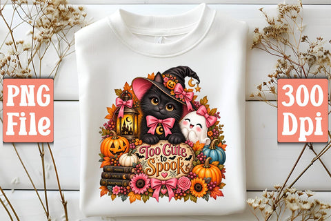 Too Cute to Spook Sublimation PNG Sublimation Craftlabsvg24 