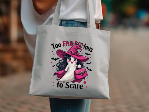 Too fab-boo-lous to scare sublimation png file, Halloween spooky cute witch design Sublimation Luvleigh Digitals 