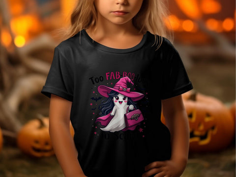 Too fab-boo-lous to scare sublimation png file, Halloween spooky cute witch design Sublimation Luvleigh Digitals 